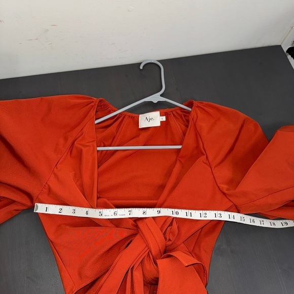 Aje. Knot Front Cropped Blouse - Picture 5 of 7